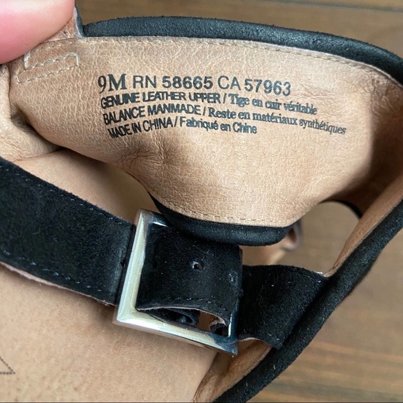 Caslon Black Leather Claire Slingback Sandals Women's Size 9 - Picture 5 of 5